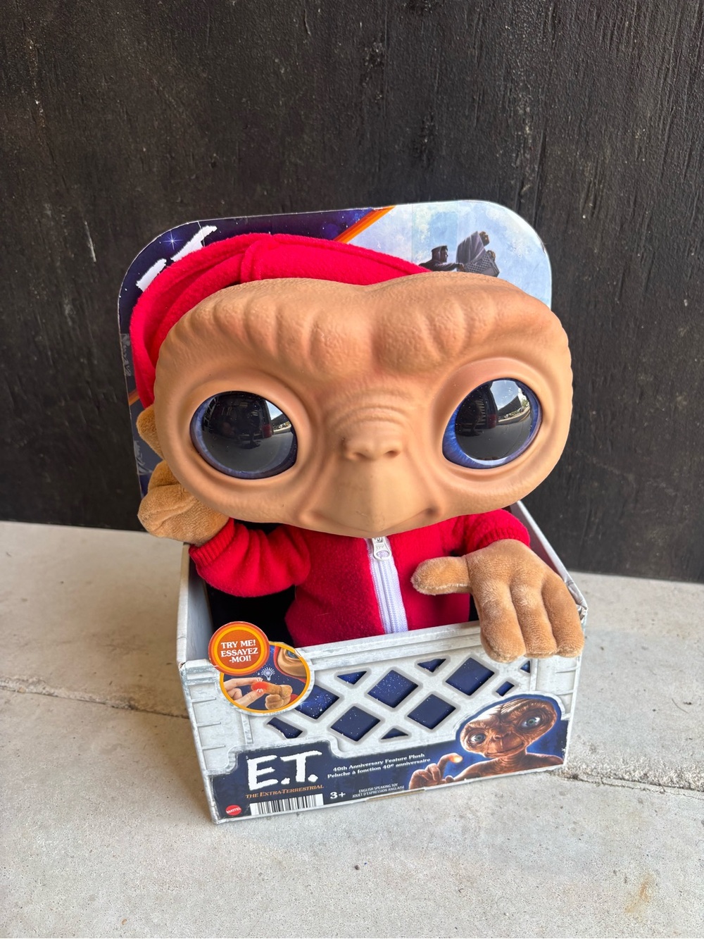 E.T. 40th Anniversary Feature Plush NEW in Original Box Light-Up & Sound Mattel